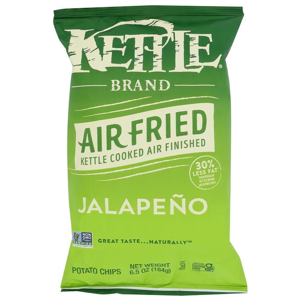 image:imageKettle Brand Potato Chips Air Fried Sea Salt and Vinegar Kettle Chips 65 Oz Pack of 12Jalapeno