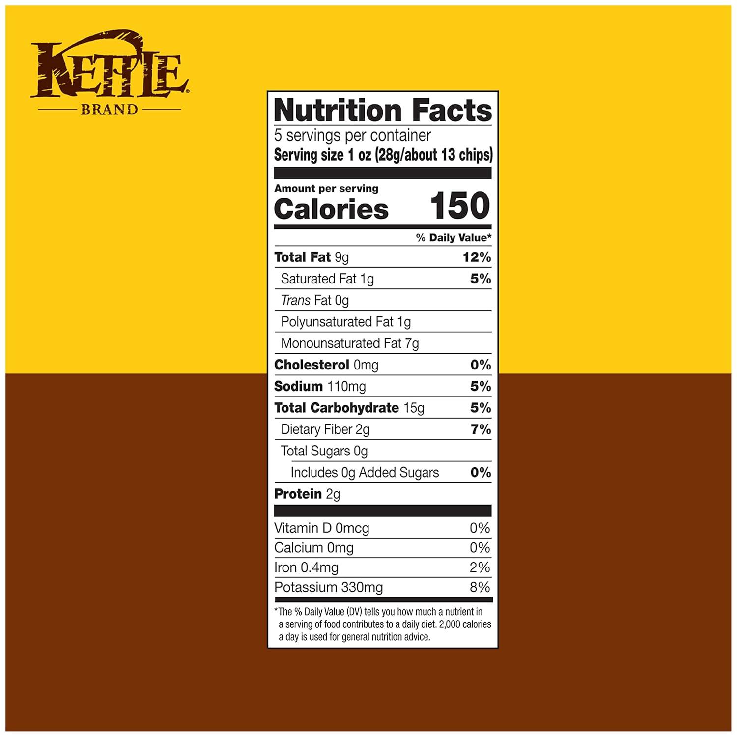 image:imageKettle Brand Potato Chips Krinkle Cut Salt amp Fresh Ground Pepper Kettle Chips 15 Oz Pack of 24Sea Salt
