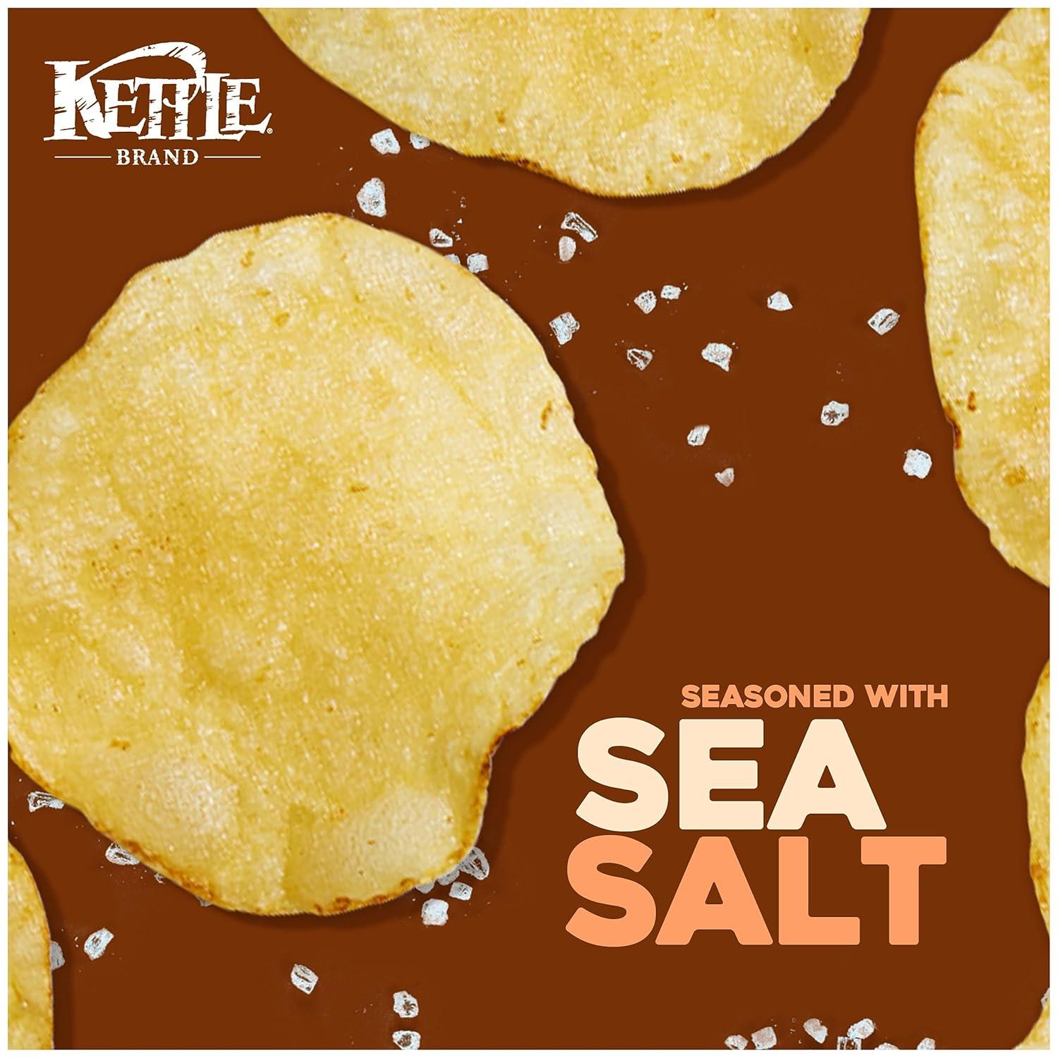 image:imageKettle Brand Potato Chips Krinkle Cut Salt amp Fresh Ground Pepper Kettle Chips 15 Oz Pack of 24Sea Salt