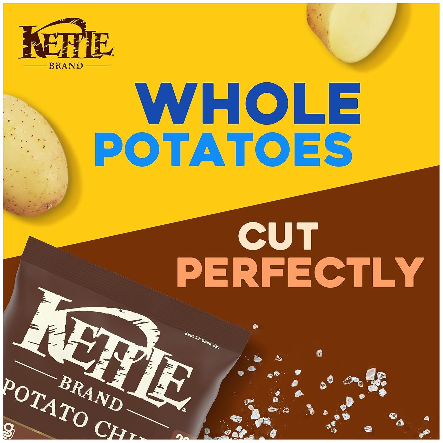 image:imageKettle Brand Potato Chips Krinkle Cut Salt amp Fresh Ground Pepper Kettle Chips 15 Oz Pack of 24Sea Salt