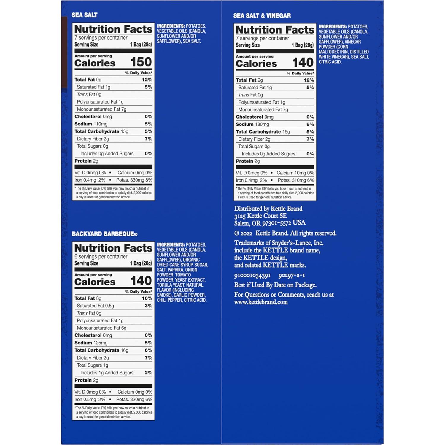image:imageKettle Brand Potato Chips Krinkle Cut Salt amp Fresh Ground Pepper Kettle Chips 15 Oz Pack of 24Variety Pack 2