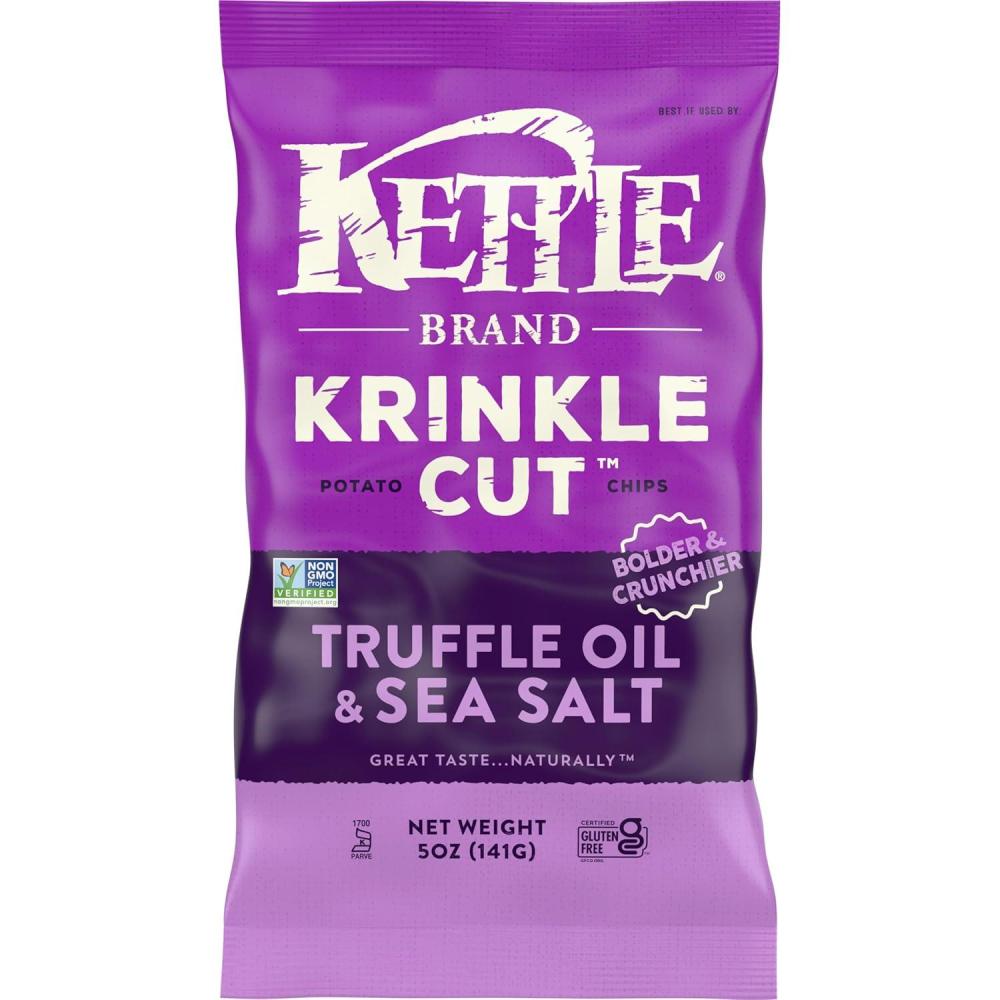 image:imageKettle Brand Potato Chips Krinkle Cut Salt amp Fresh Ground Pepper Kettle Chips 15 Oz Pack of 24Truffle Oil and Sea Salt