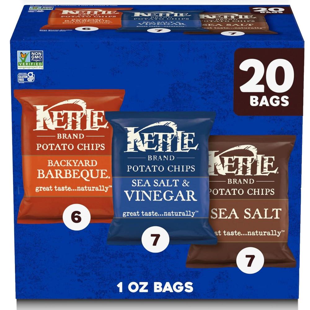 image:imageKettle Brand Potato Chips Krinkle Cut Salt amp Fresh Ground Pepper Kettle Chips 15 Oz Pack of 24Variety Pack 2