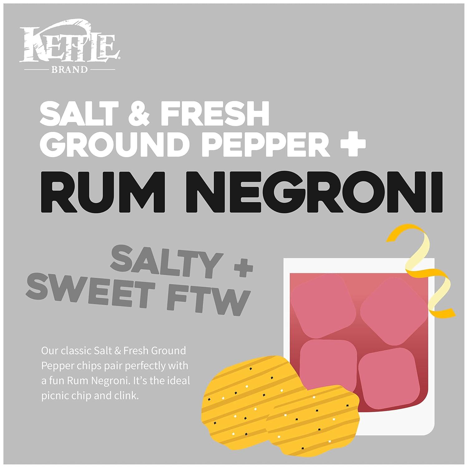 image:imageKettle Brand Krinkle Cut Salt and Fresh Ground Pepper Kettle Potato Chips GlutenFree NonGMO 75 oz BagKrinkle Cut Salt Fresh Ground Pepper