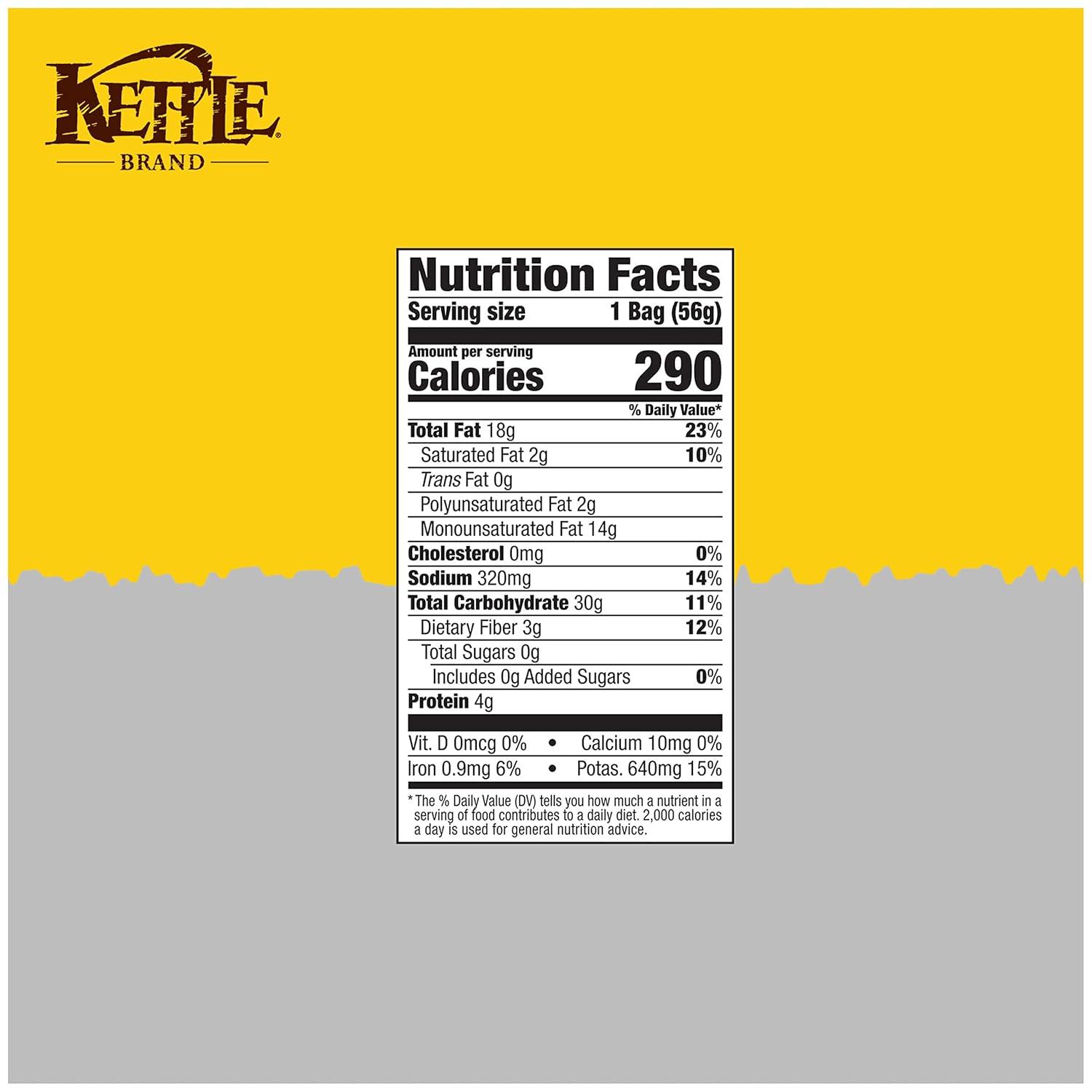 image:imageKettle Brand Krinkle Cut Salt and Fresh Ground Pepper Kettle Potato Chips GlutenFree NonGMO 75 oz BagKrinkle Cut Salt Fresh Ground Pepper