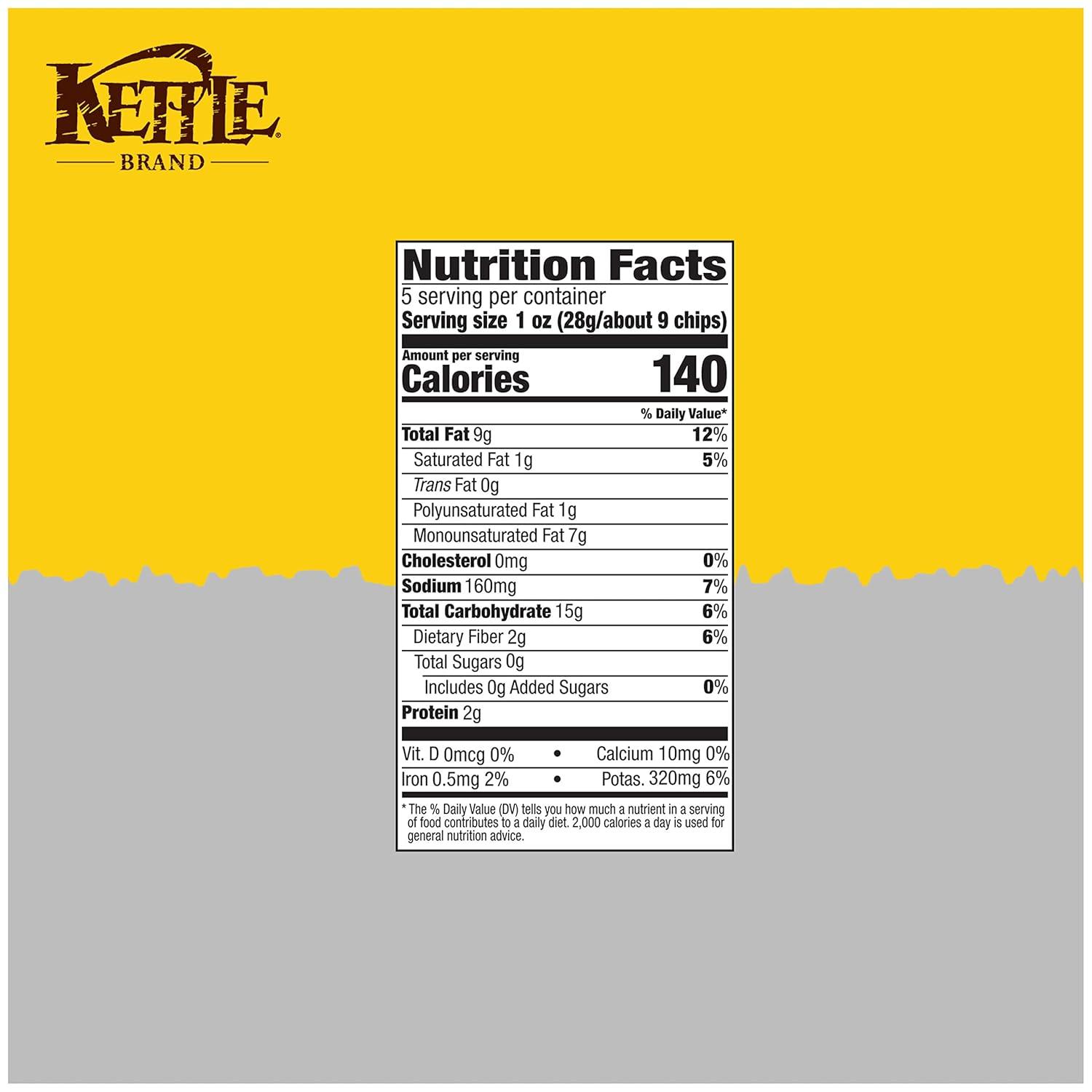 image:imageKettle Brand Krinkle Cut Salt and Fresh Ground Pepper Kettle Potato Chips GlutenFree NonGMO 75 oz BagSalt and Fresh Ground Pepper