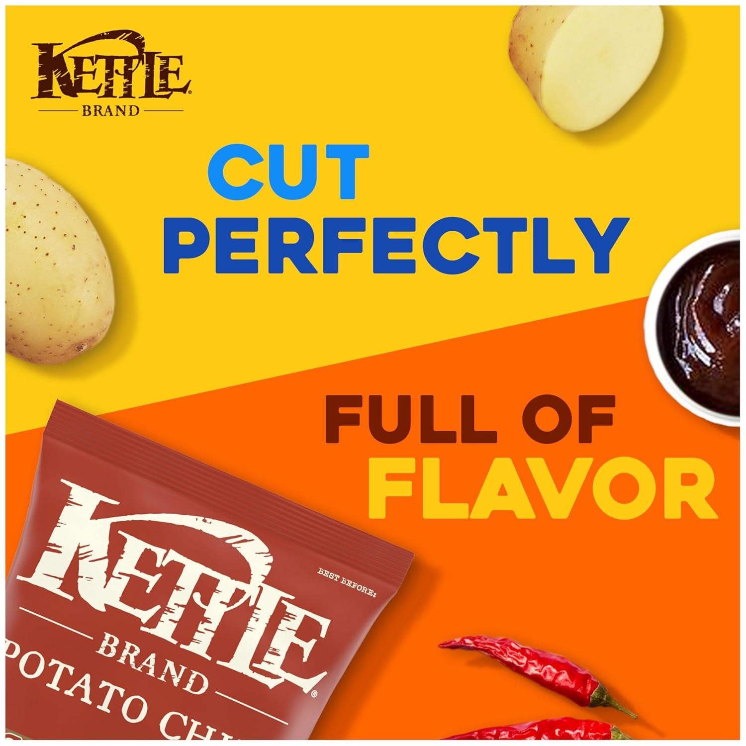 image:imageKettle Brand Potato Chips Krinkle Cut Dill Pickle Kettle Chips Snack Bag 2 OzBackyard Barbeque