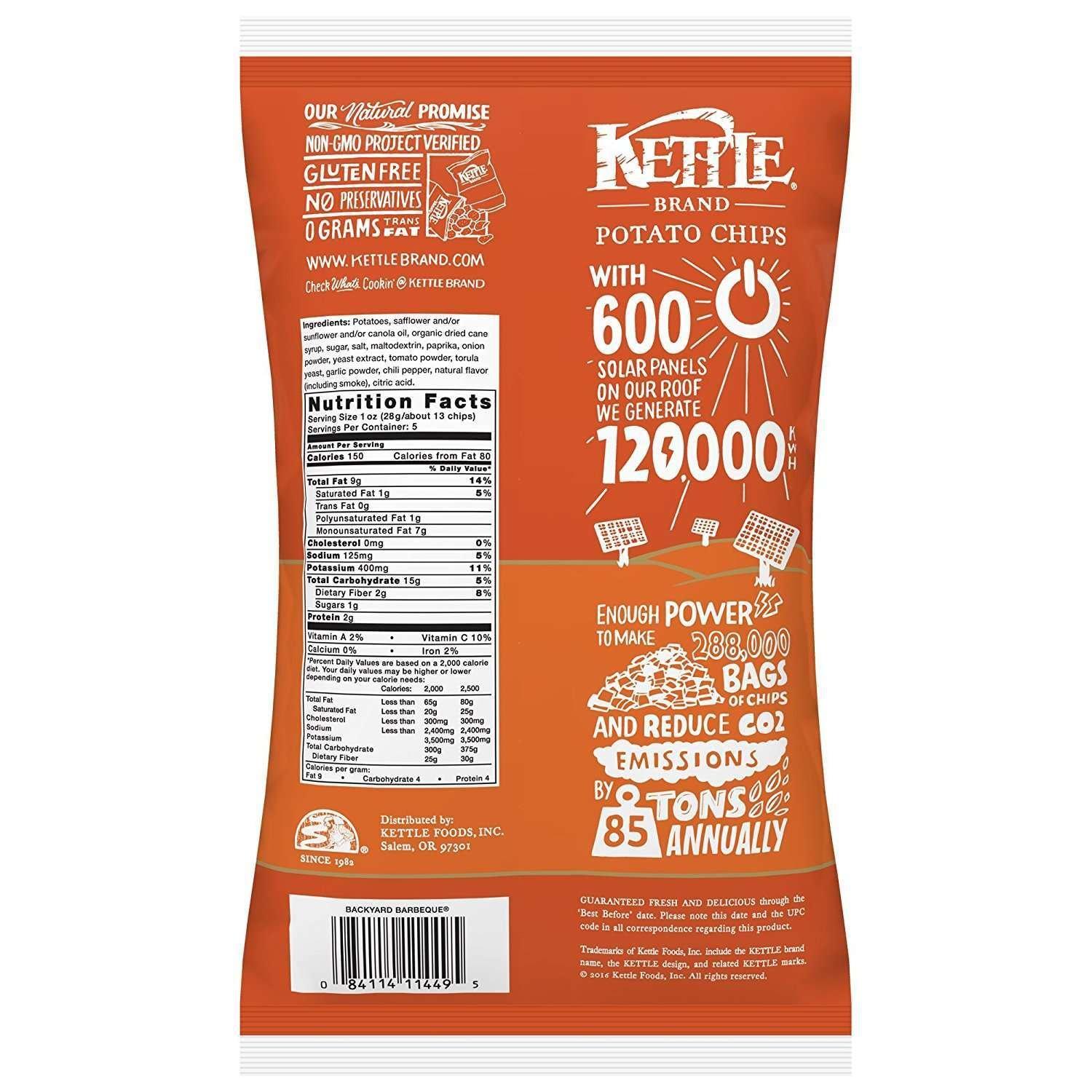image:imageKettle Brand Potato Chips Krinkle Cut Dill Pickle Kettle Chips Snack Bag 2 OzBarbecue