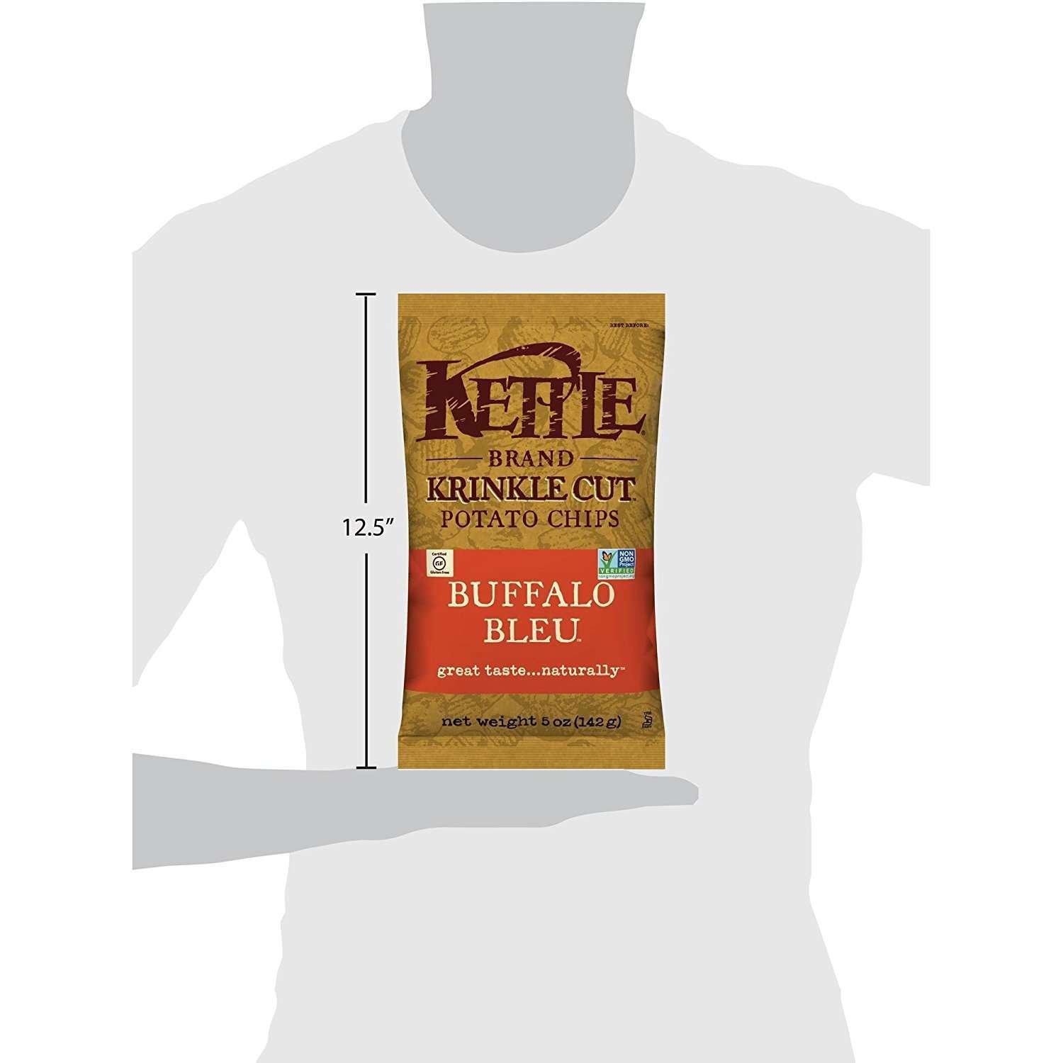 image:imageKettle Brand Potato Chips Krinkle Cut Dill Pickle Kettle Chips Snack Bag 2 OzBuffalo Bleu