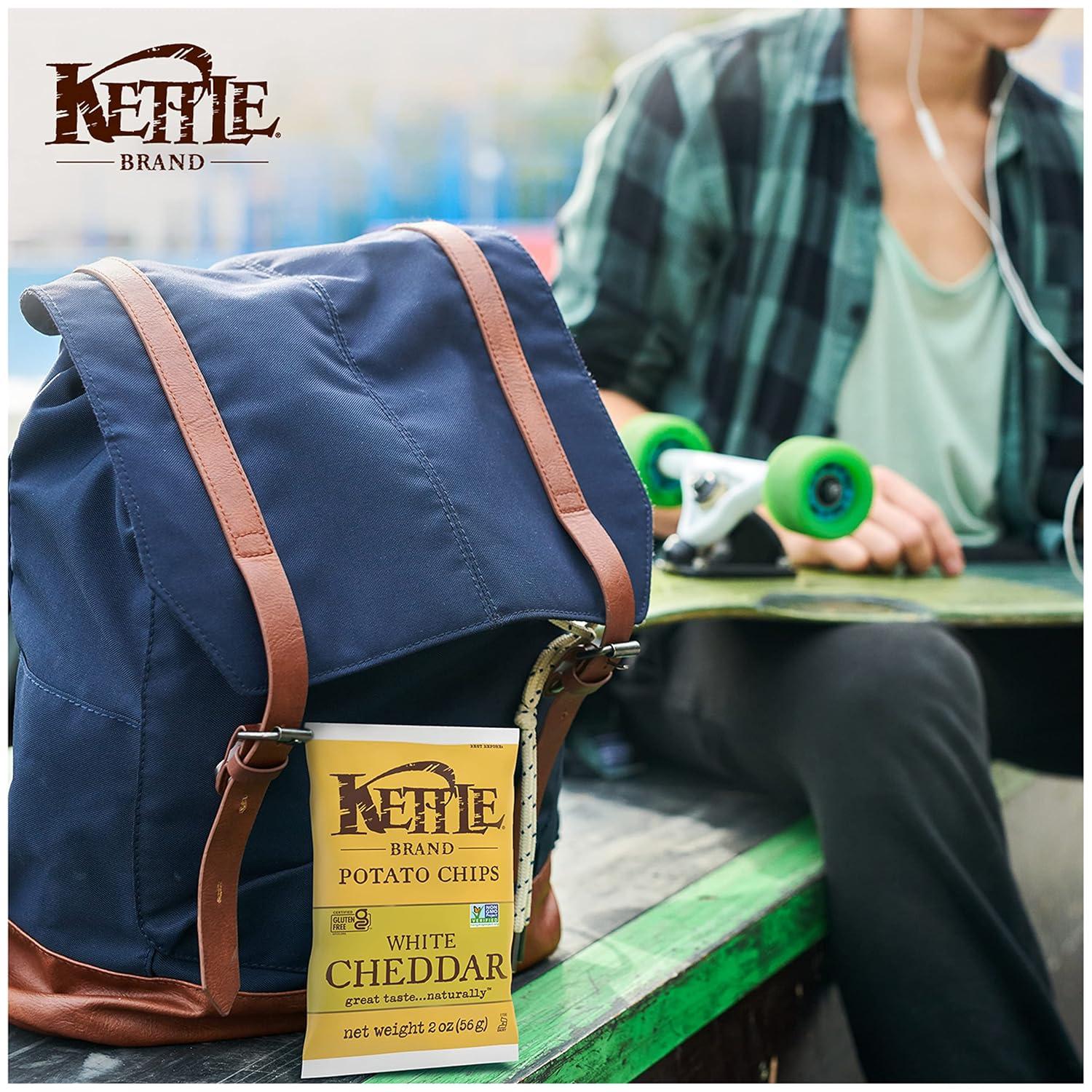 image:imageKettle Brand Potato Chips Krinkle Cut Dill Pickle Kettle Chips Snack Bag 2 OzCheddar Cheese