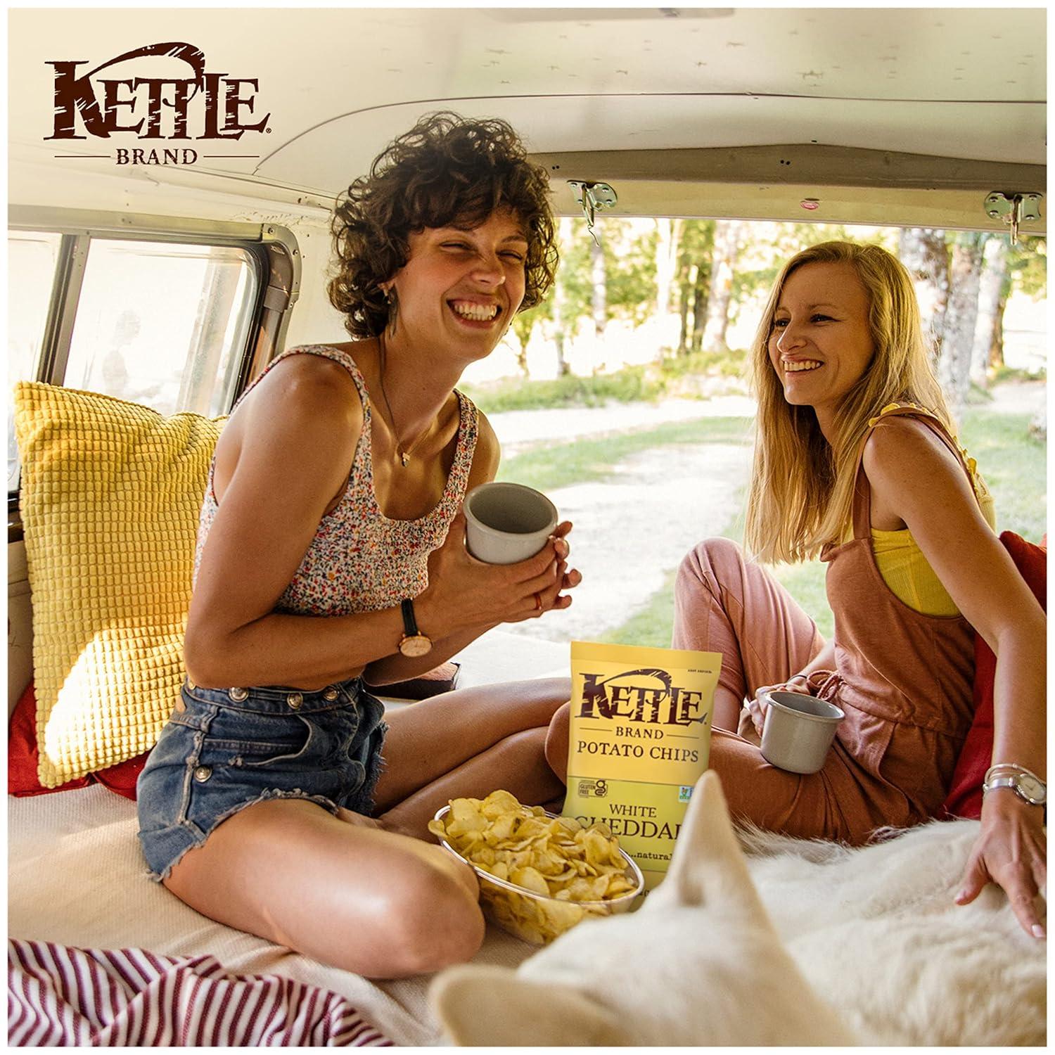 image:imageKettle Brand Potato Chips Krinkle Cut Dill Pickle Kettle Chips Snack Bag 2 OzCheddar Cheese