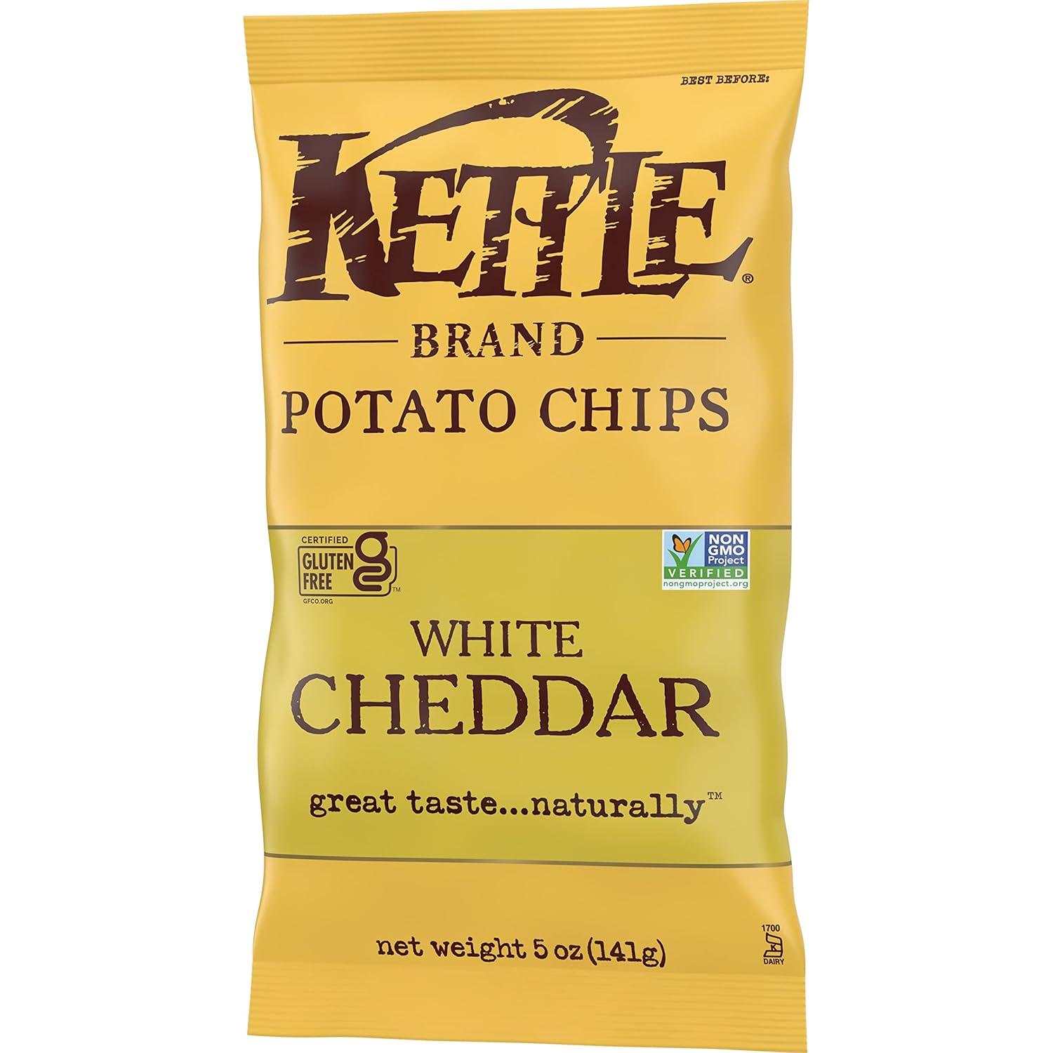 image:imageKettle Brand Potato Chips Krinkle Cut Dill Pickle Kettle Chips Snack Bag 2 OzCheddar Cheese
