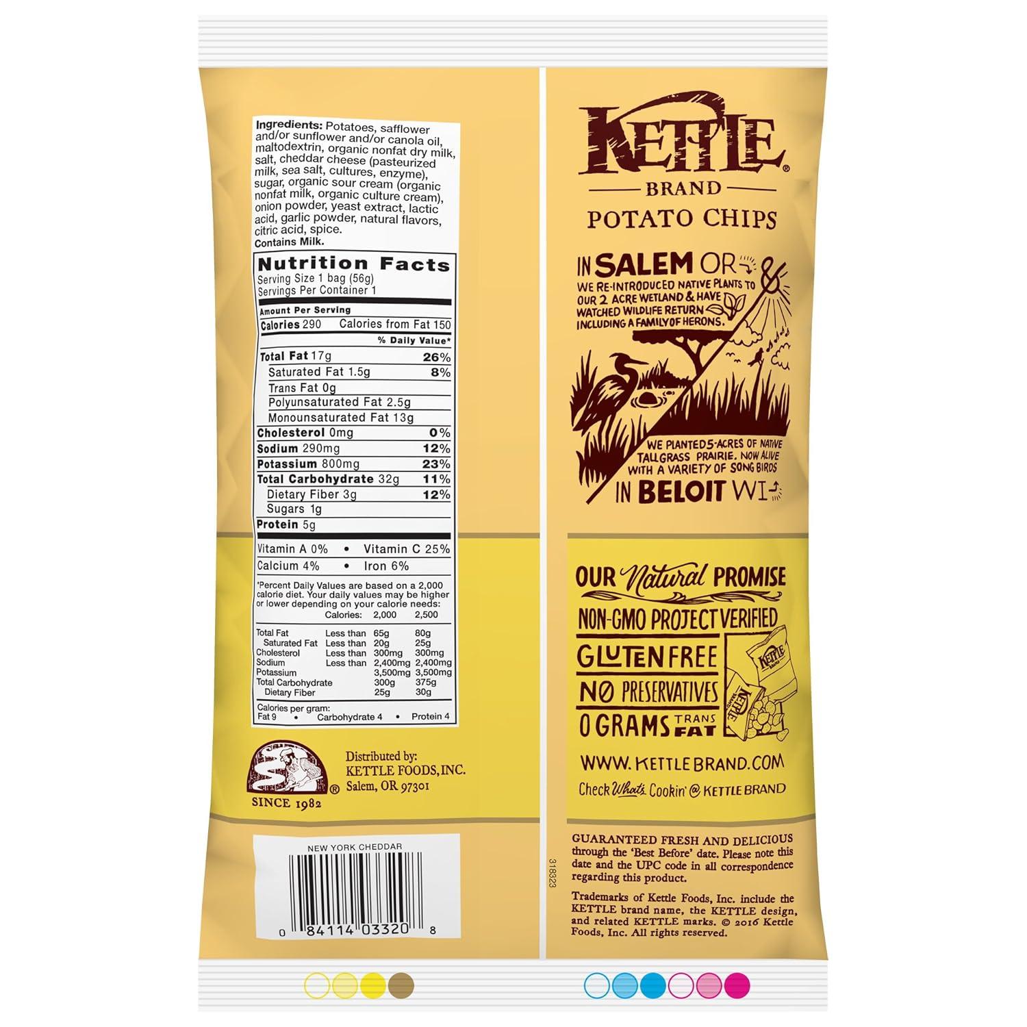 image:imageKettle Brand Potato Chips Krinkle Cut Dill Pickle Kettle Chips Snack Bag 2 OzCheese
