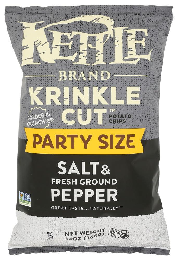 image:imageKettle Brand Potato Chips Krinkle Cut Dill Pickle Kettle Chips Snack Bag 2 OzPepper