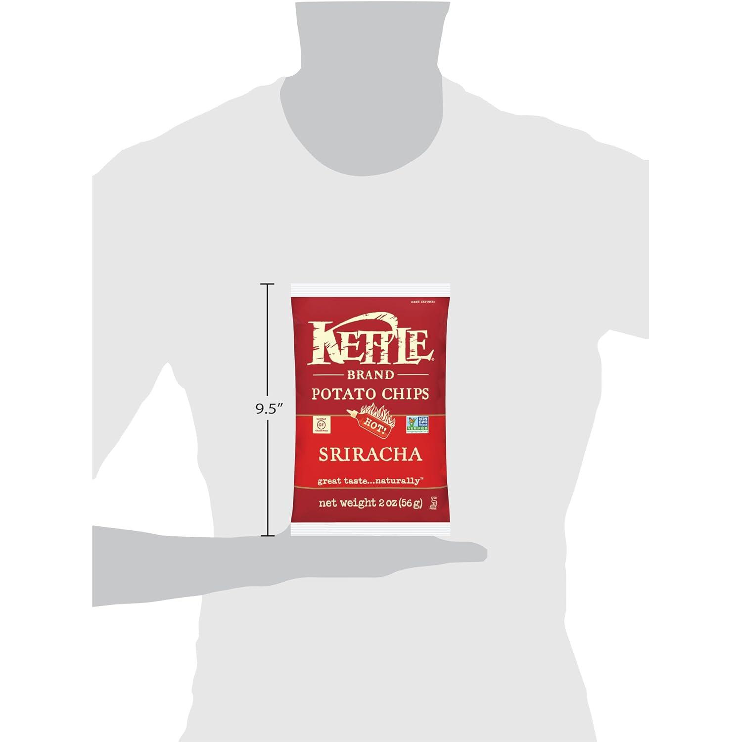 image:imageKettle Brand Potato Chips Krinkle Cut Dill Pickle Kettle Chips Snack Bag 2 OzSriracha