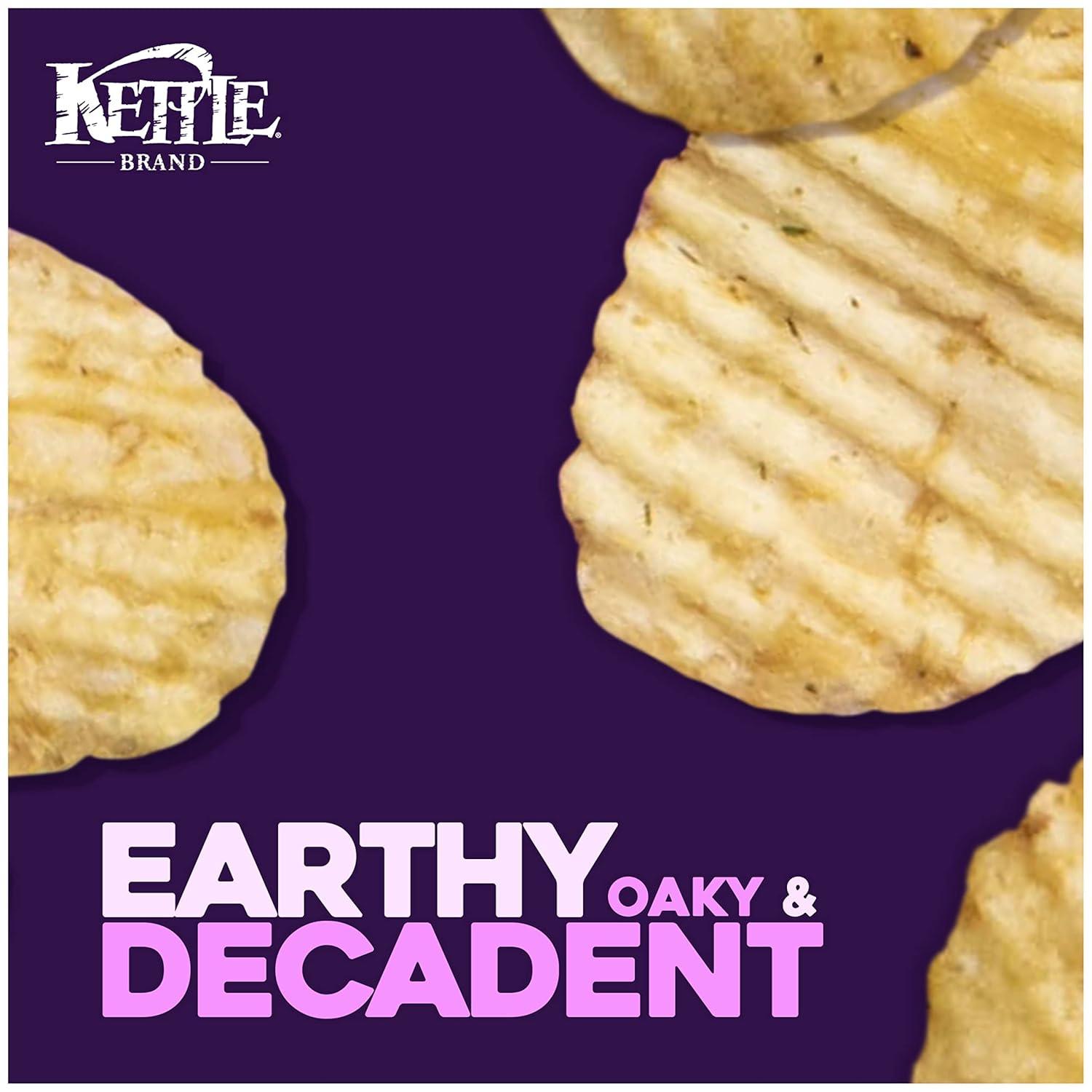 image:imageKettle Brand Potato Chips Krinkle Cut Dill Pickle Kettle Chips Snack Bag 2 OzTruffle Oil Sea Salt