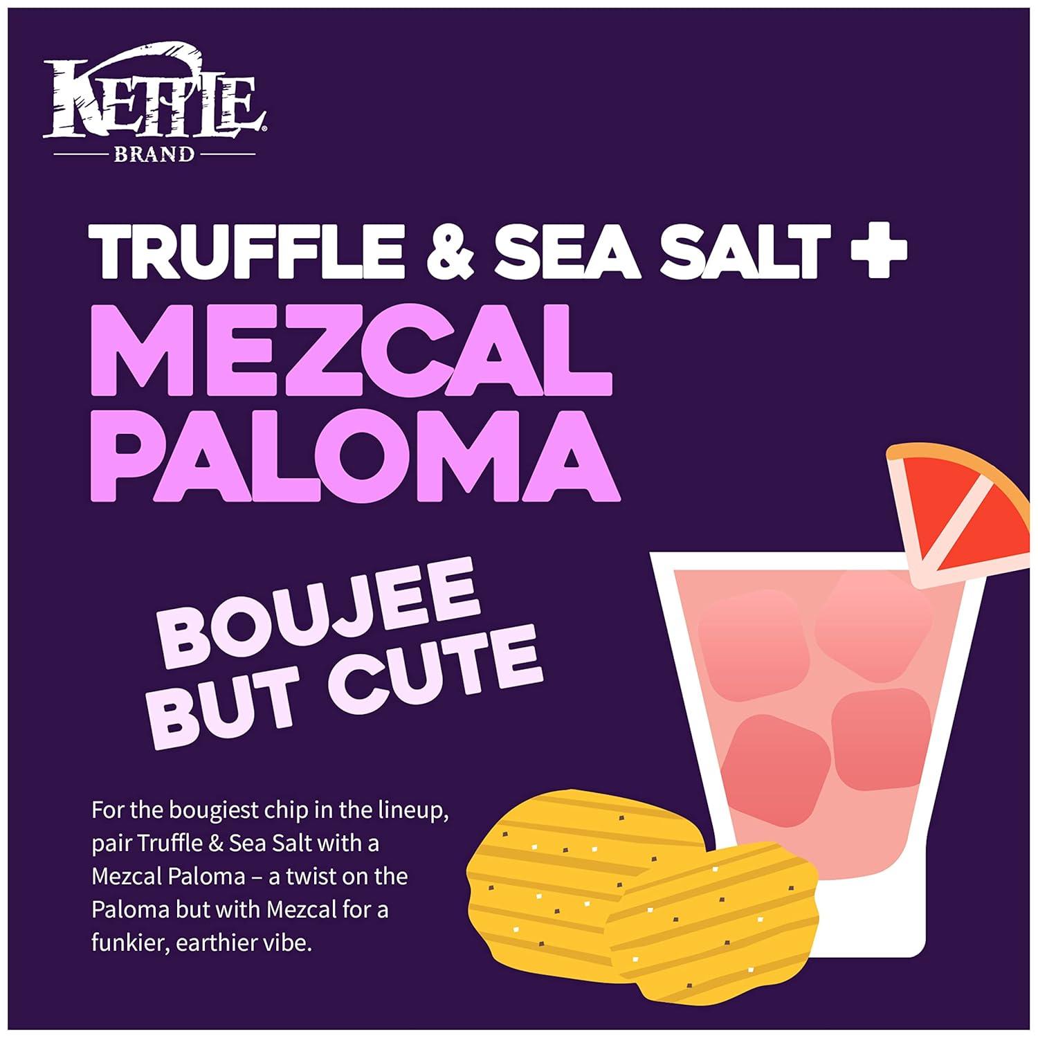 image:imageKettle Brand Potato Chips Krinkle Cut Dill Pickle Kettle Chips Snack Bag 2 OzTruffle Oil Sea Salt