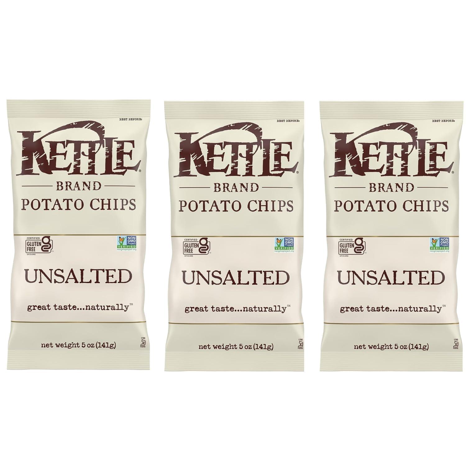image:imageKettle Brand Potato Chips Krinkle Cut Dill Pickle Kettle Chips Snack Bag 2 OzUnsalted