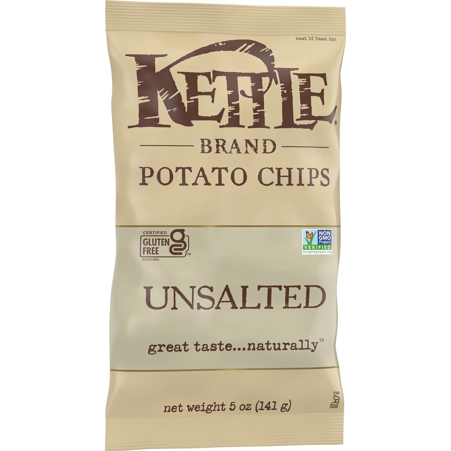image:imageKettle Brand Potato Chips Krinkle Cut Dill Pickle Kettle Chips Snack Bag 2 OzUnsalted
