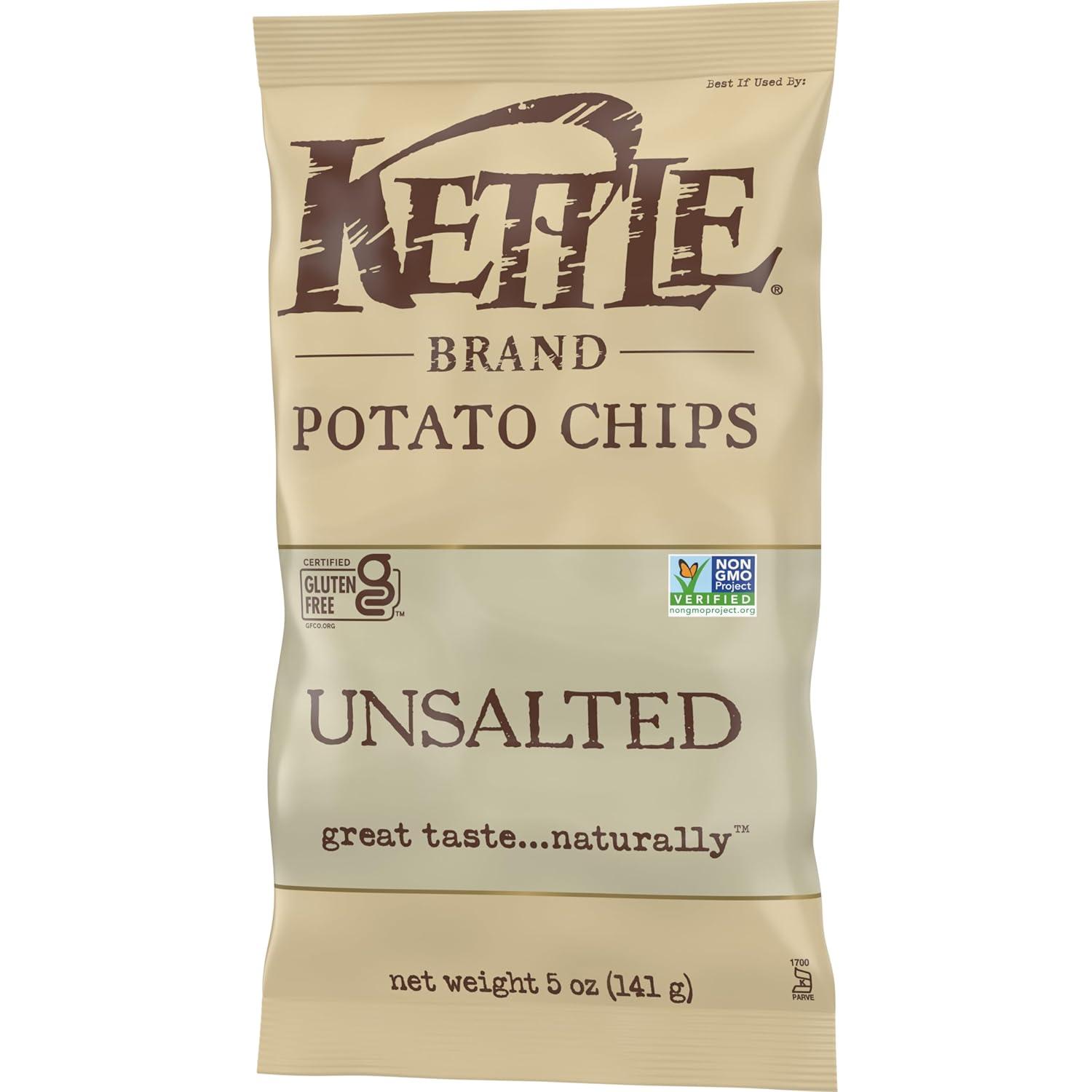 image:imageKettle Brand Potato Chips Krinkle Cut Dill Pickle Kettle Chips Snack Bag 2 OzUnsalted