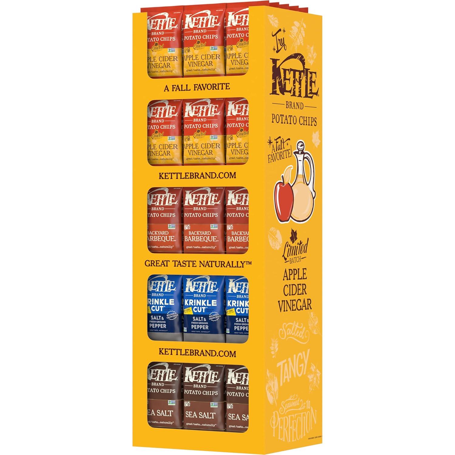 image:imageKettle Brand Potato Chips Krinkle Cut Dill Pickle Kettle Chips Snack Bag 2 OzVinegar