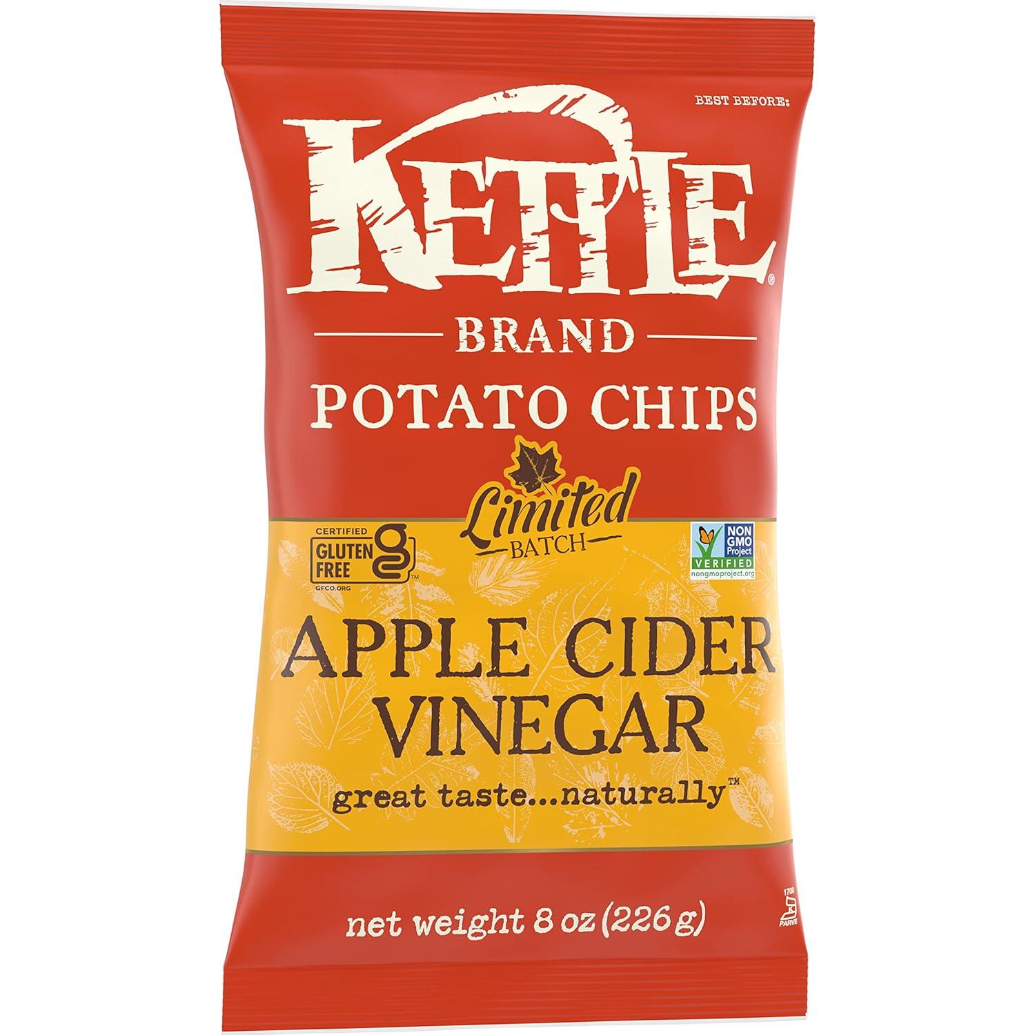 image:imageKettle Brand Potato Chips Krinkle Cut Dill Pickle Kettle Chips Snack Bag 2 OzVinegar