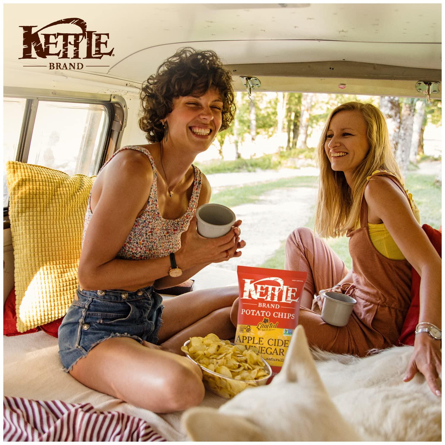 image:imageKettle Brand Potato Chips Krinkle Cut Dill Pickle Kettle Chips Snack Bag 2 OzVinegar