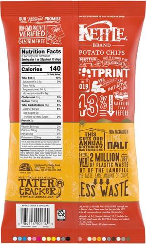 image:imageKettle Brand Potato Chips Krinkle Cut Dill Pickle Kettle Chips Snack Bag 2 OzVinegar