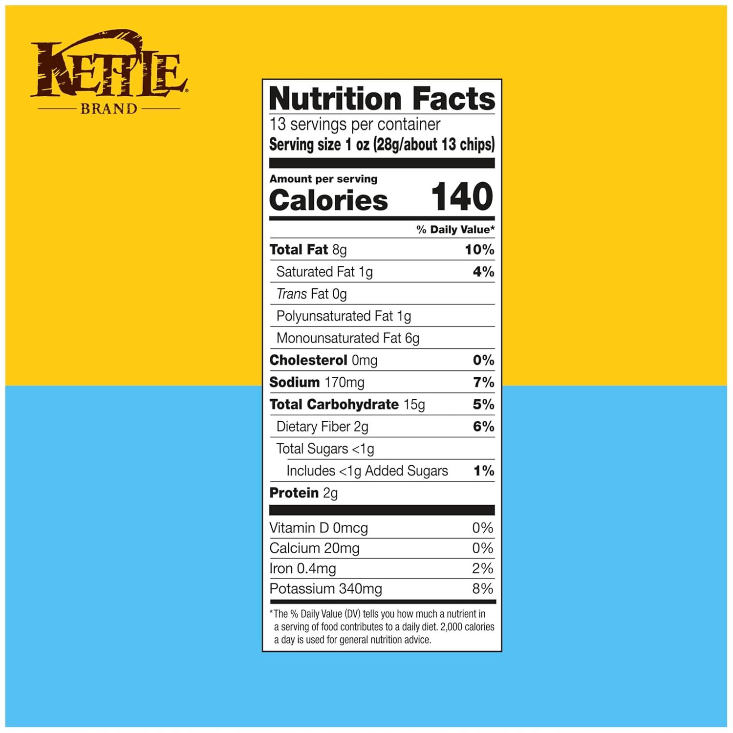 image:imageKettle Brand Potato Chips Krinkle Cut Habanero Lime Kettle Chips 75 OzFarmstand Ranch
