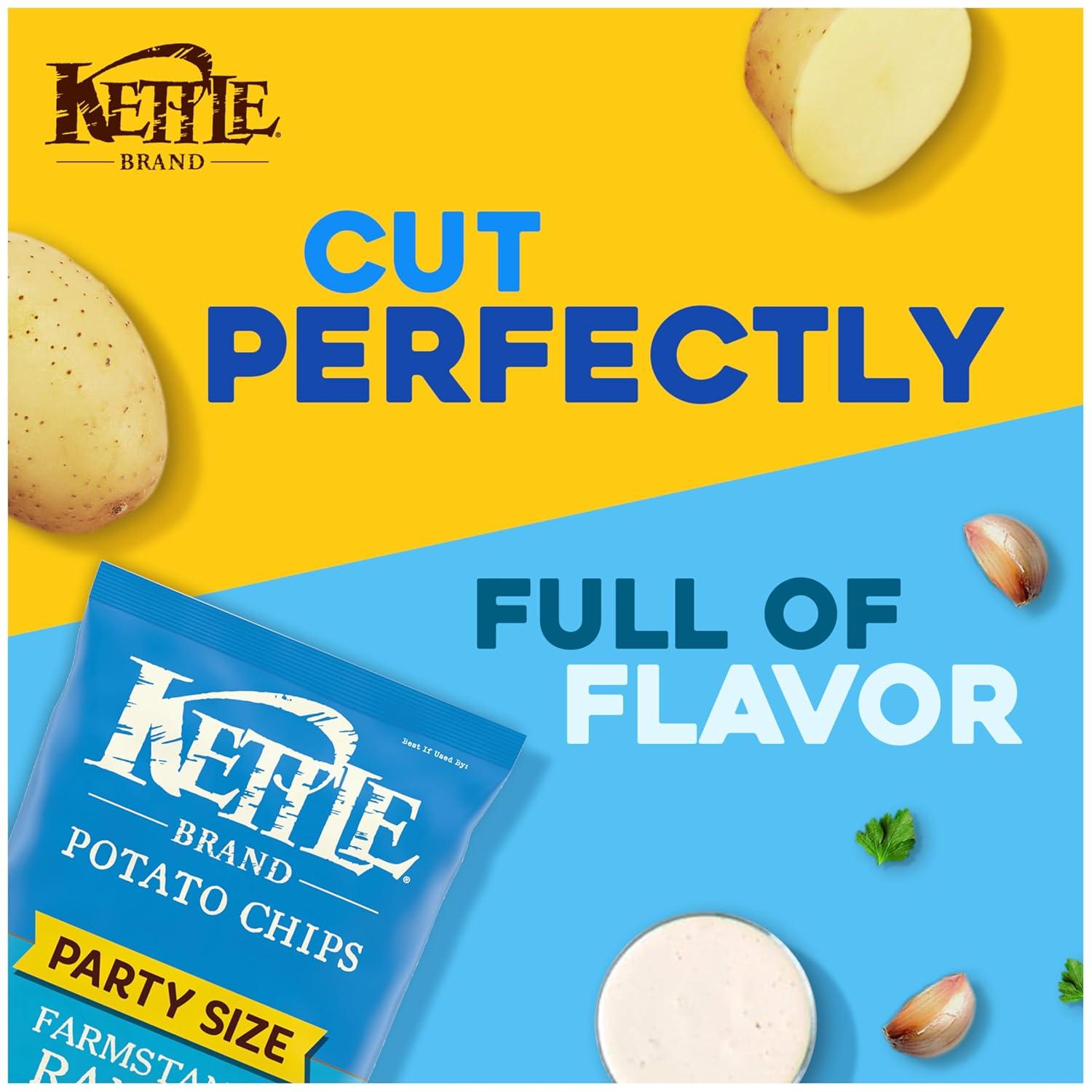 image:imageKettle Brand Potato Chips Krinkle Cut Habanero Lime Kettle Chips 75 OzFarmstand Ranch