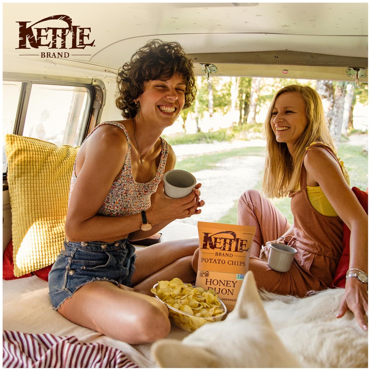 image:imageKettle Brand Potato Chips Krinkle Cut Habanero Lime Kettle Chips 75 OzHoney Dijon