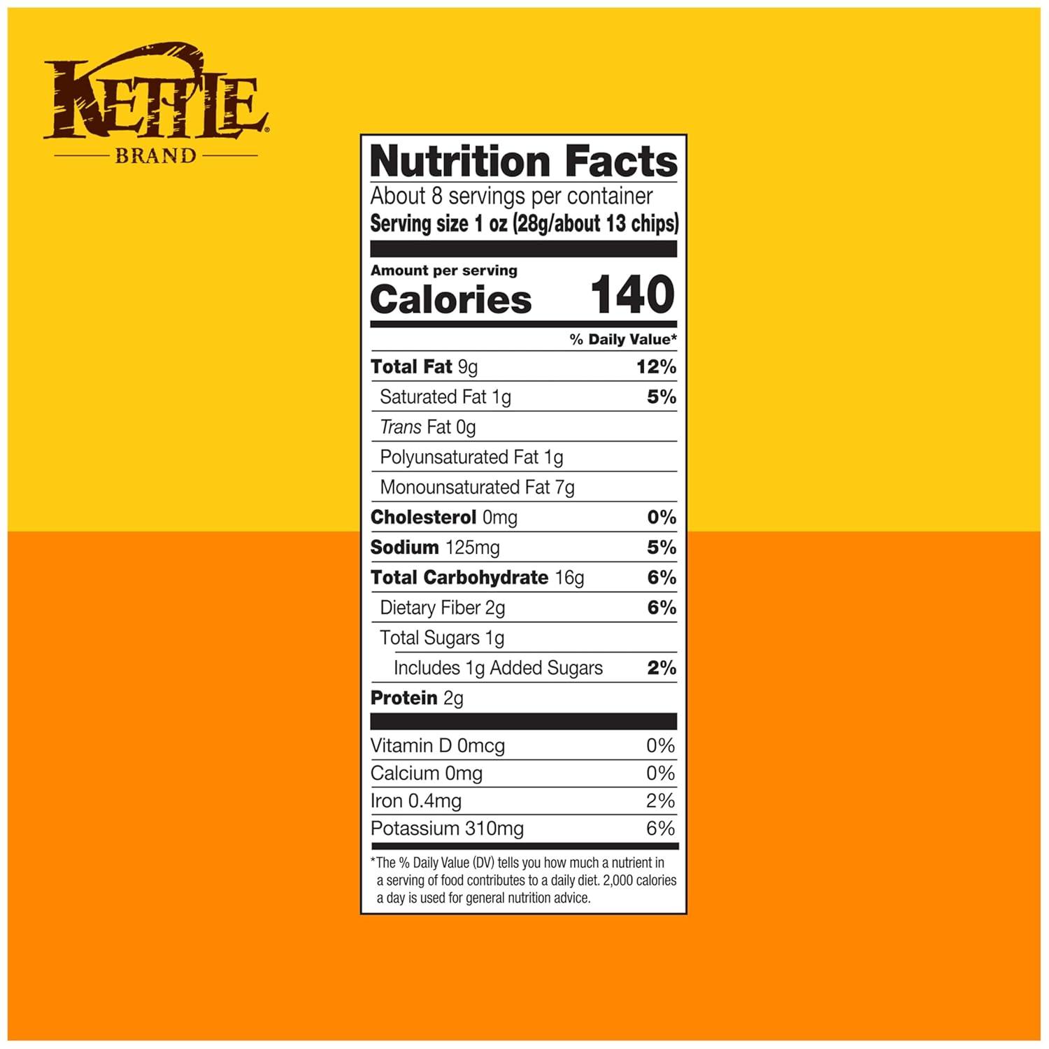 image:imageKettle Brand Potato Chips Krinkle Cut Habanero Lime Kettle Chips 75 OzHoney Dijon