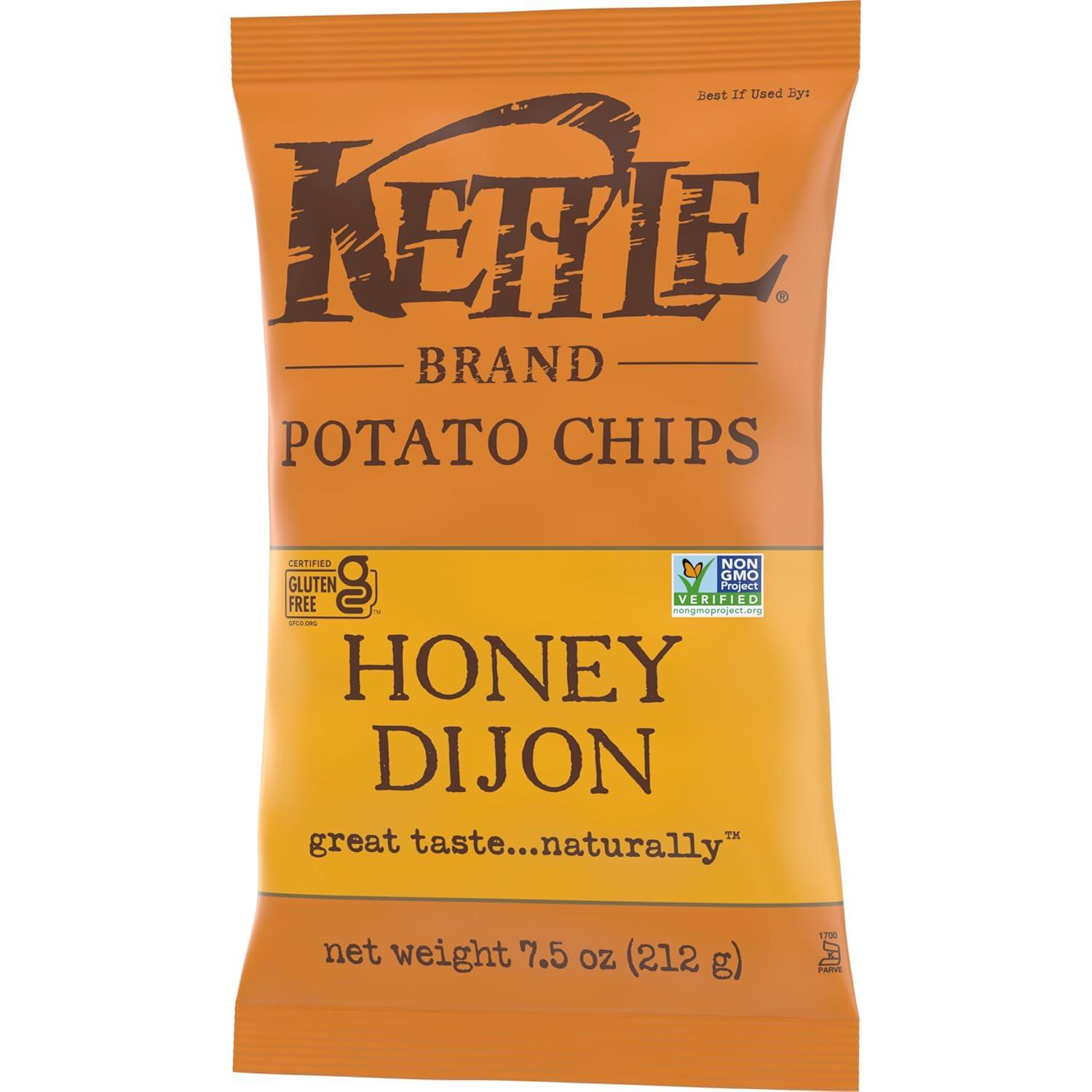 image:imageKettle Brand Potato Chips Krinkle Cut Habanero Lime Kettle Chips 75 OzHoney Dijon