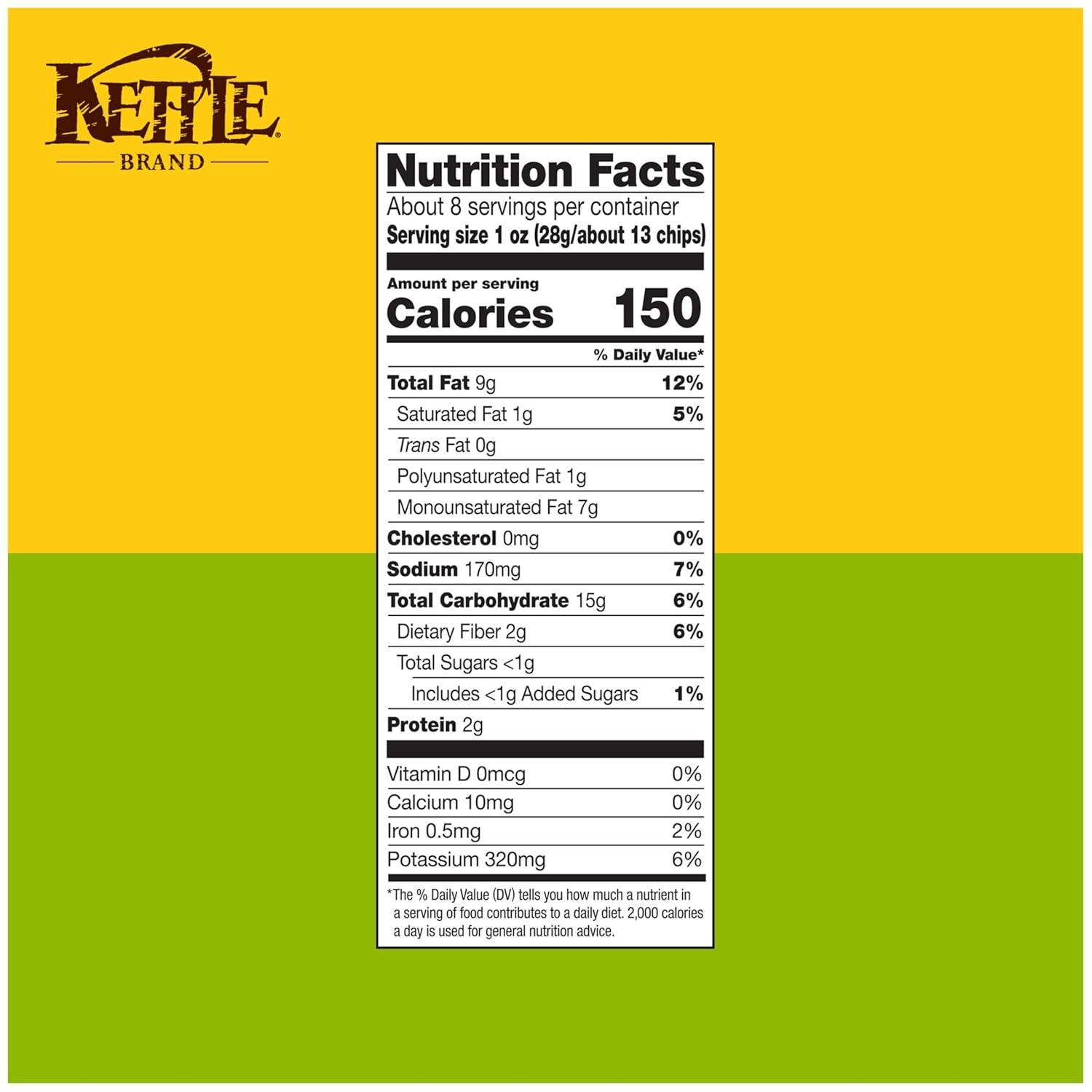image:imageKettle Brand Potato Chips Krinkle Cut Habanero Lime Kettle Chips 75 OzJalapeno