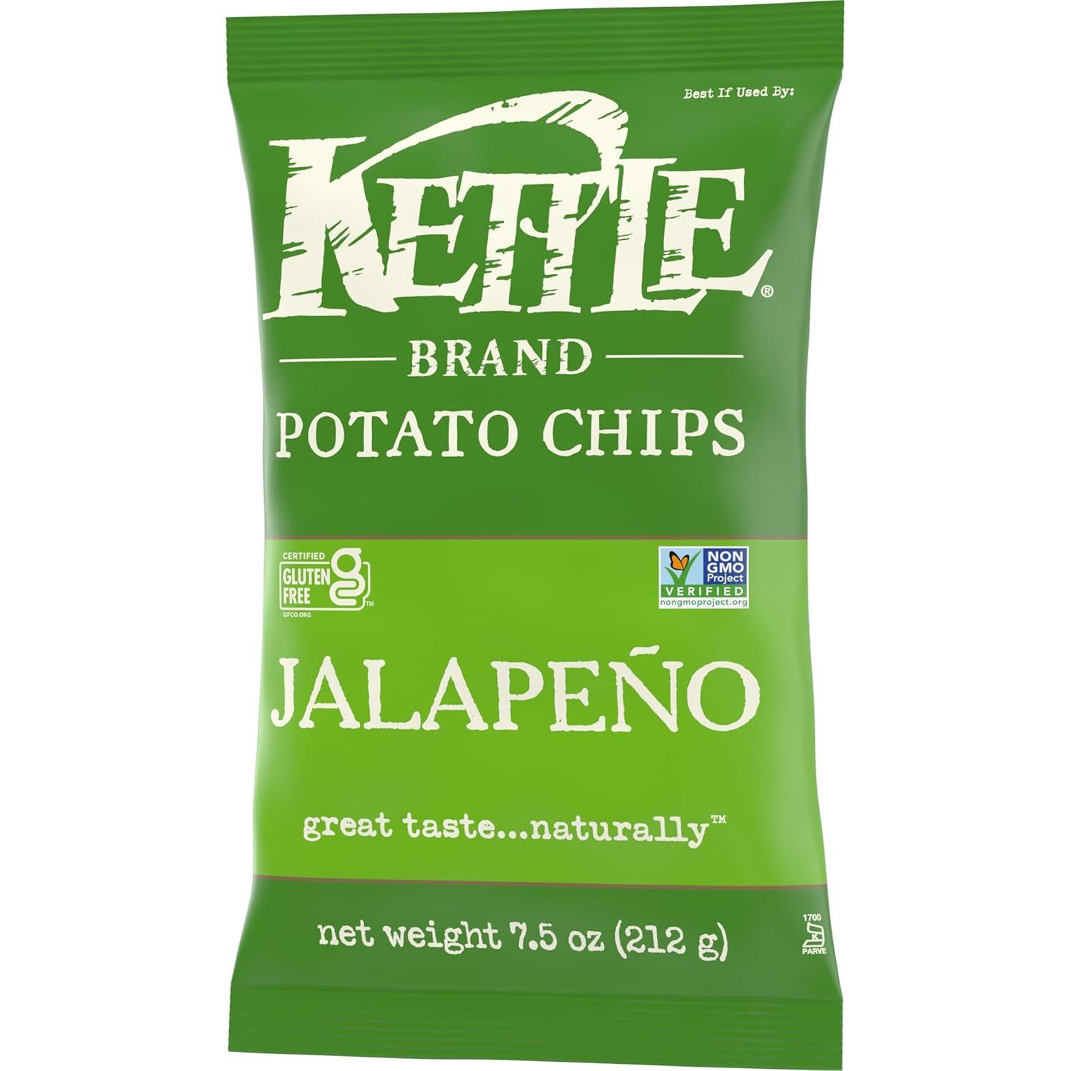 image:imageKettle Brand Potato Chips Krinkle Cut Habanero Lime Kettle Chips 75 OzJalapeno