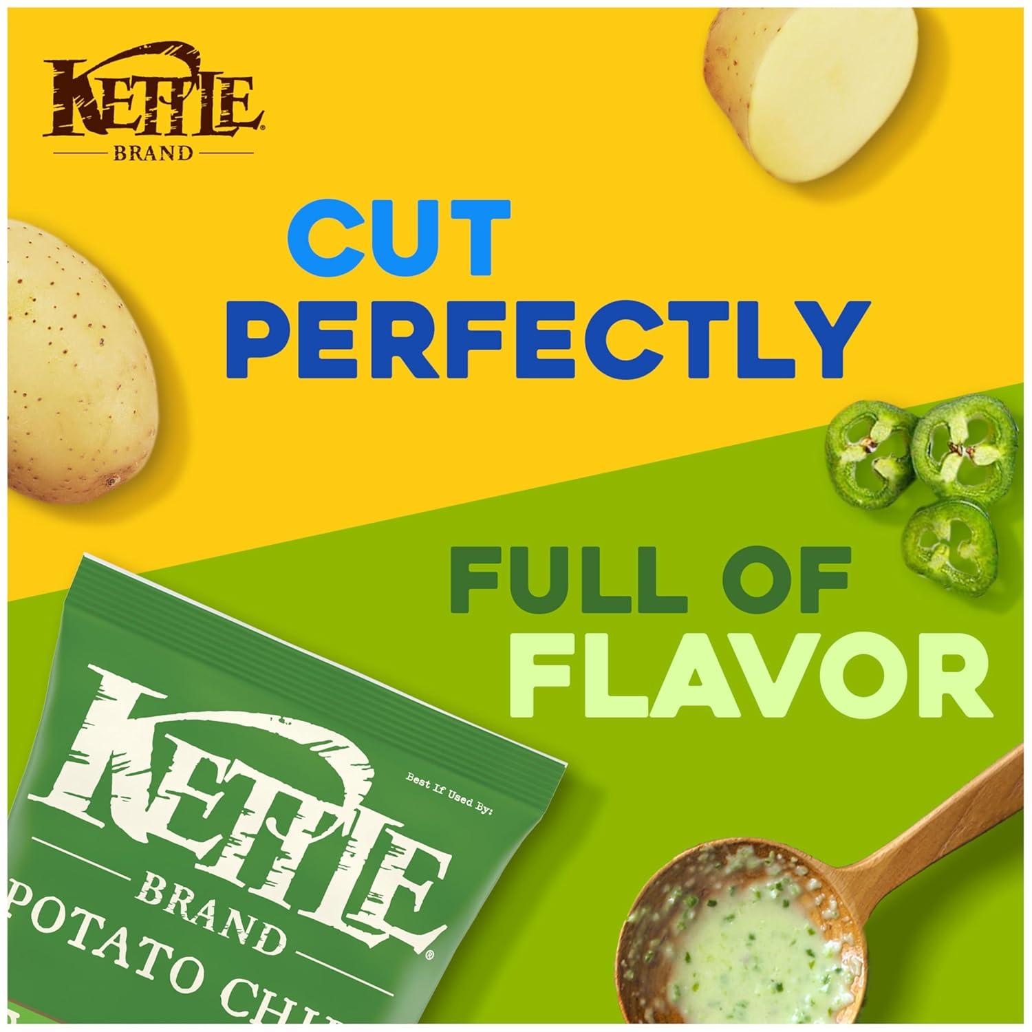 image:imageKettle Brand Potato Chips Krinkle Cut Habanero Lime Kettle Chips 75 OzJalapeno