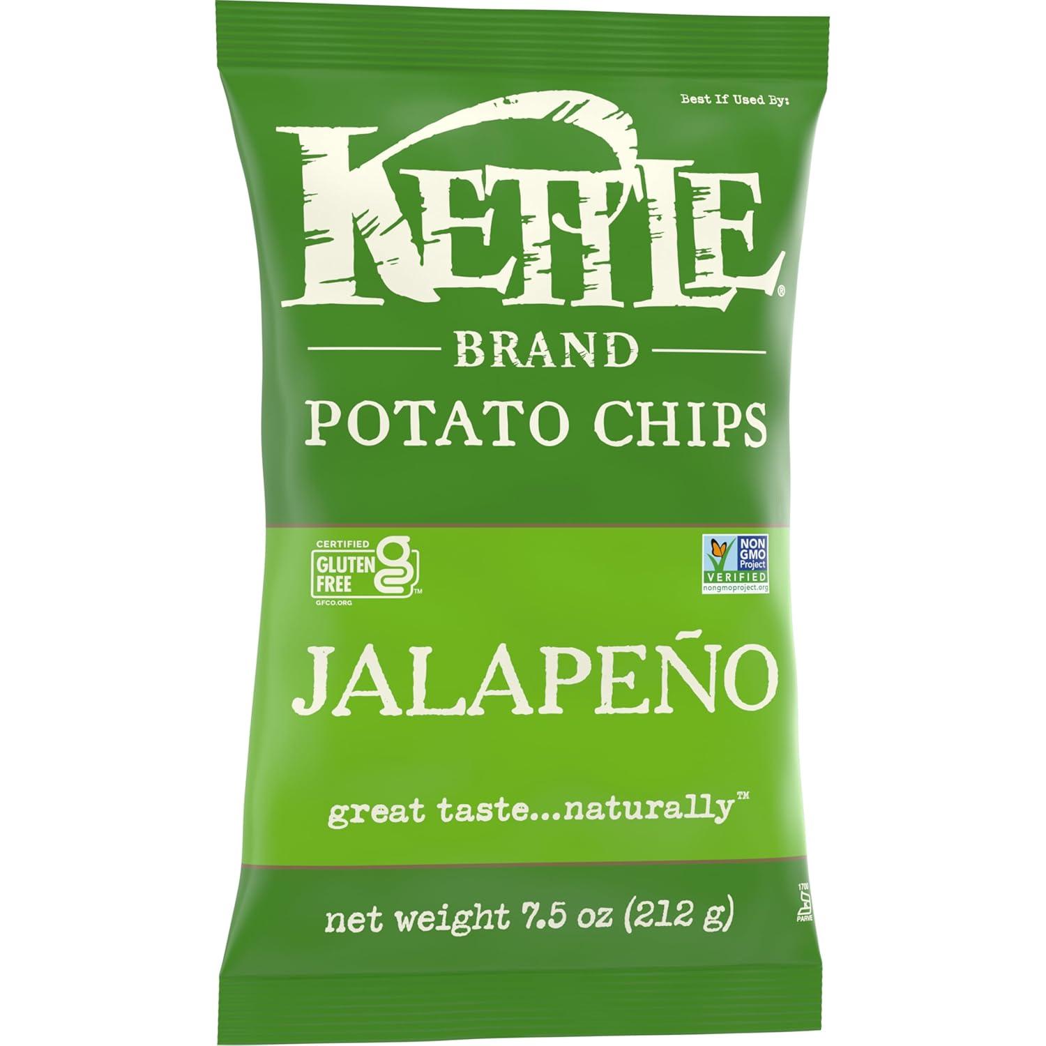 image:imageKettle Brand Potato Chips Krinkle Cut Habanero Lime Kettle Chips 75 OzJalapeno