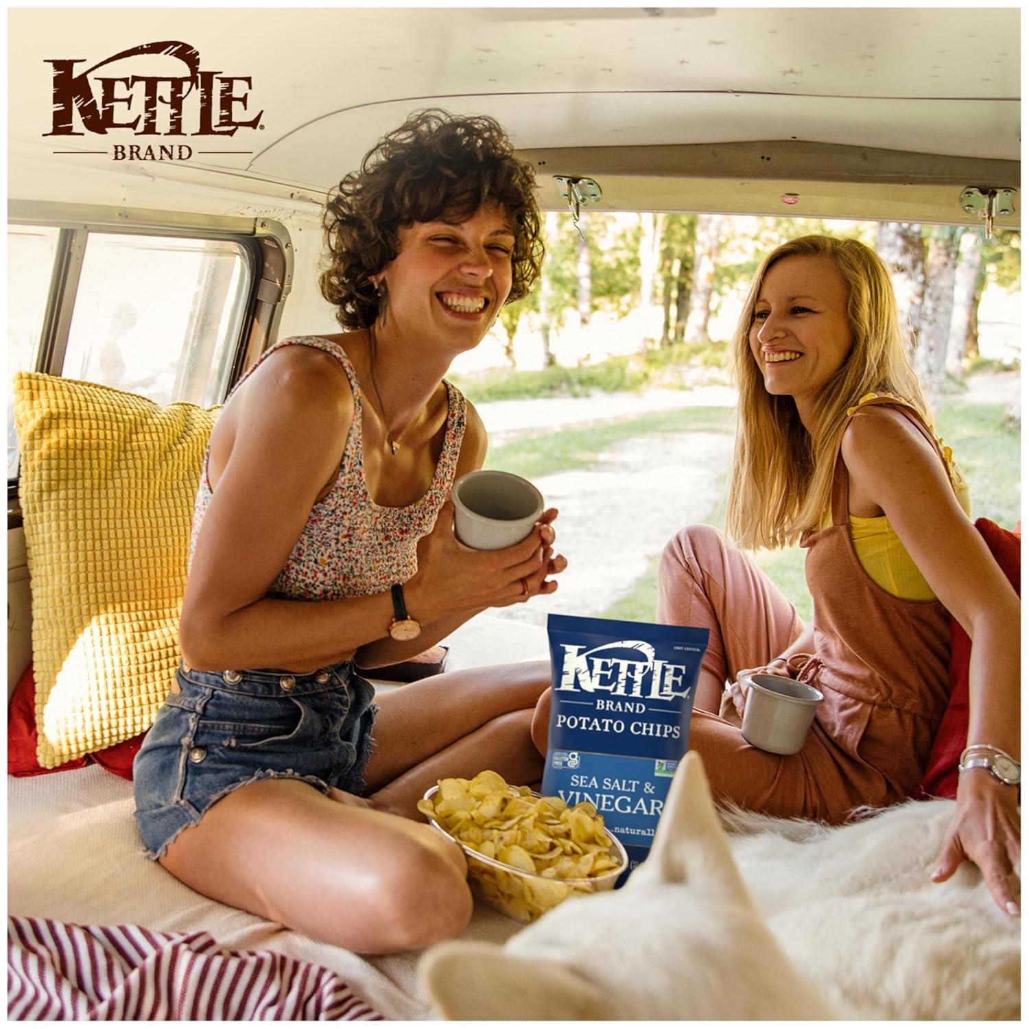 image:imageKettle Brand Potato Chips Krinkle Cut Habanero Lime Kettle Chips 75 OzSea Salt Vinegar