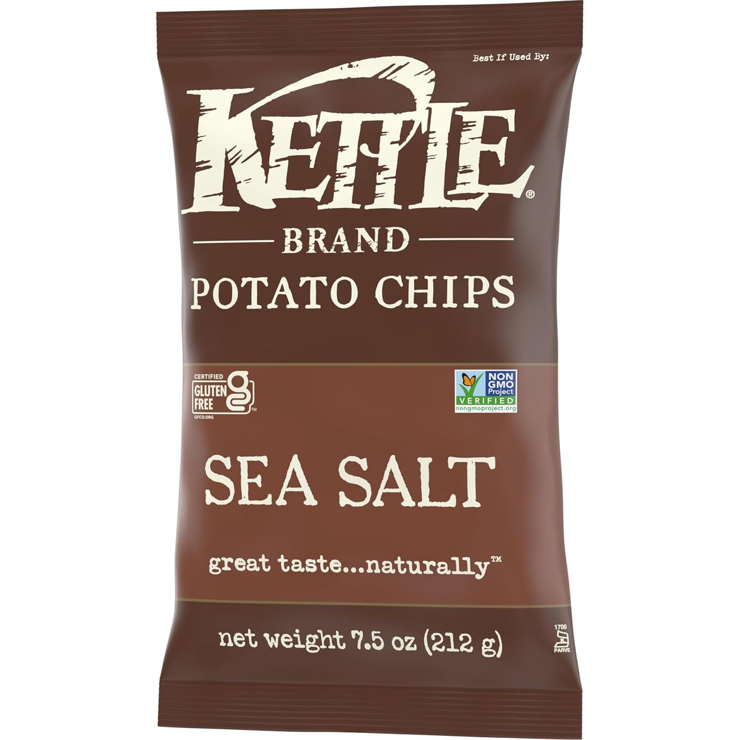 image:imageKettle Brand Potato Chips Krinkle Cut Habanero Lime Kettle Chips 75 OzSea Salt