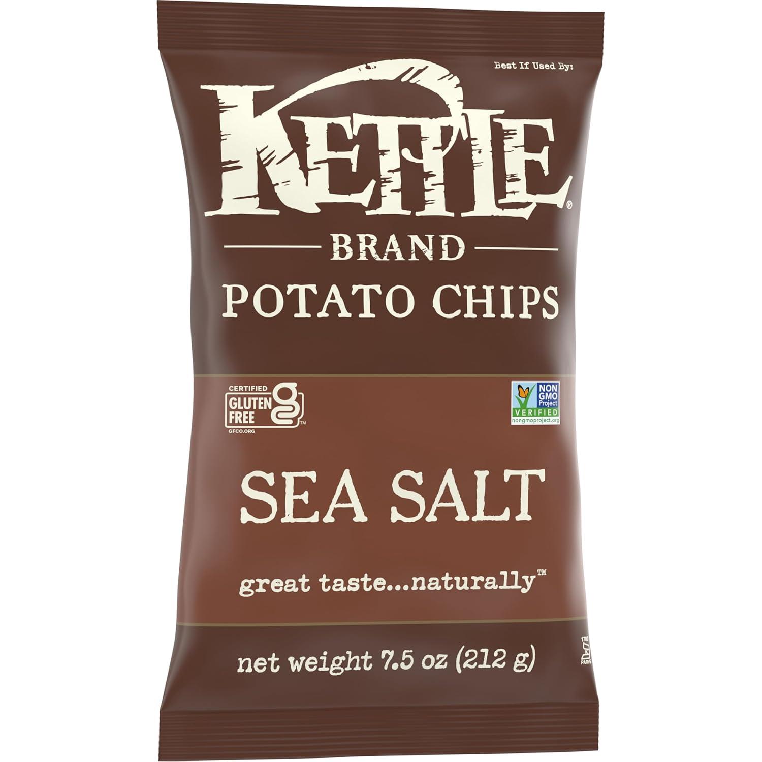 image:imageKettle Brand Potato Chips Krinkle Cut Habanero Lime Kettle Chips 75 OzSea Salt