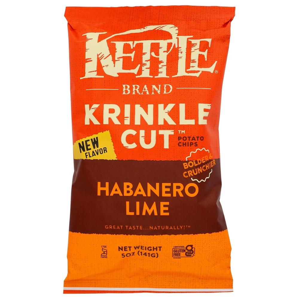 image:imageKettle Brand Potato Chips Krinkle Cut Dill Pickle Kettle Chips Snack Bag 2 OzHabanero