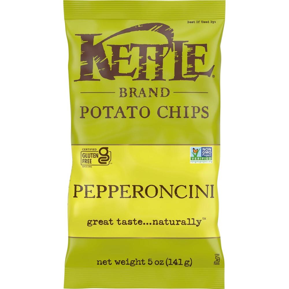image:imageKettle Brand Potato Chips Krinkle Cut Dill Pickle Kettle Chips Snack Bag 2 OzPepper