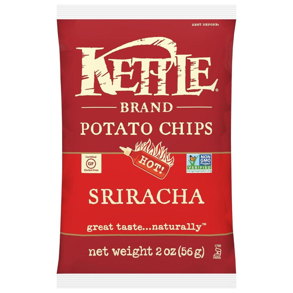 image:imageKettle Brand Potato Chips Krinkle Cut Dill Pickle Kettle Chips Snack Bag 2 OzSriracha