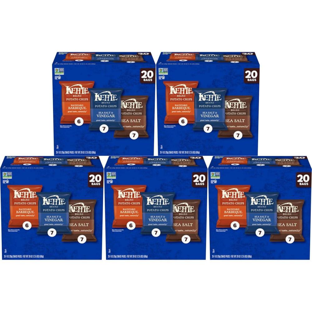 image:imageKettle Brand Potato Chips Krinkle Cut Dill Pickle Kettle Chips Snack Bag 2 OzVariety Pack 2