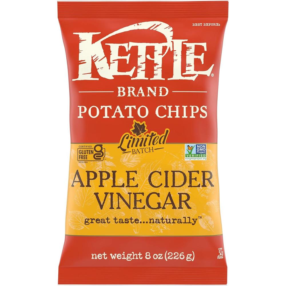 image:imageKettle Brand Potato Chips Krinkle Cut Dill Pickle Kettle Chips Snack Bag 2 OzVinegar