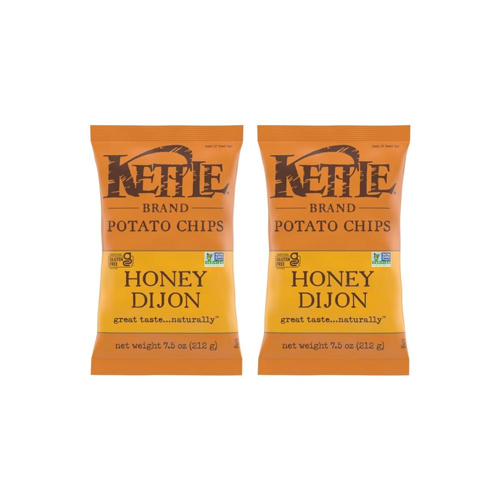image:imageKettle Brand Potato Chips Krinkle Cut Habanero Lime Kettle Chips 75 OzHoney Dijon