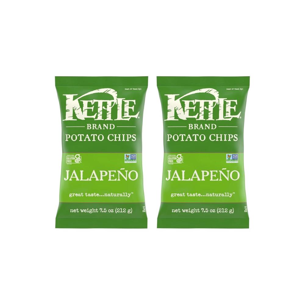 image:imageKettle Brand Potato Chips Krinkle Cut Habanero Lime Kettle Chips 75 OzJalapeno