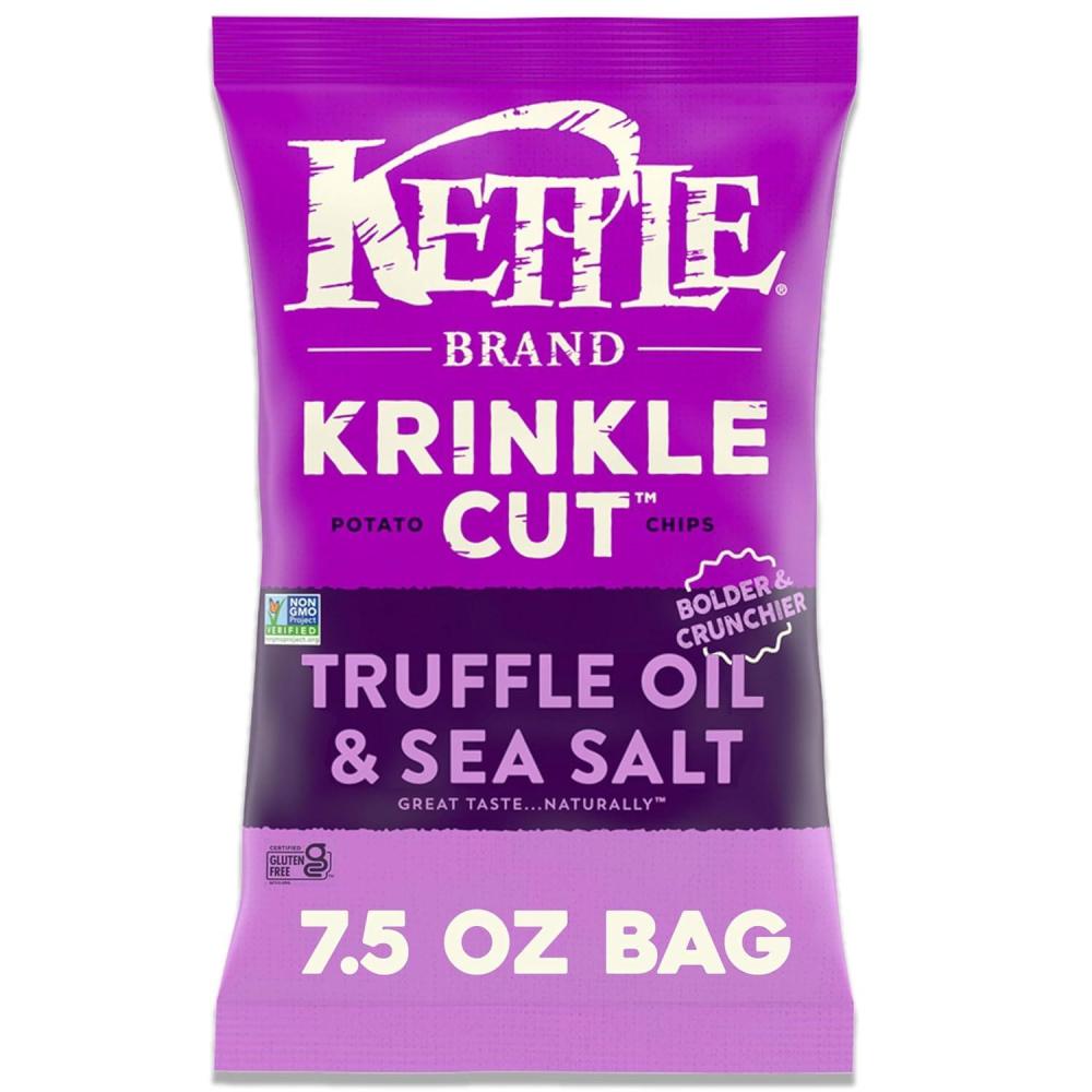 image:imageKettle Brand Potato Chips Krinkle Cut Habanero Lime Kettle Chips 75 OzKrinkle Cut Truffle Sea Salt