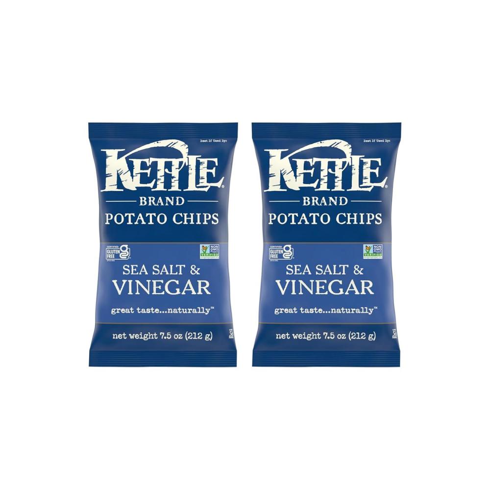 image:imageKettle Brand Potato Chips Krinkle Cut Habanero Lime Kettle Chips 75 OzSea Salt Vinegar