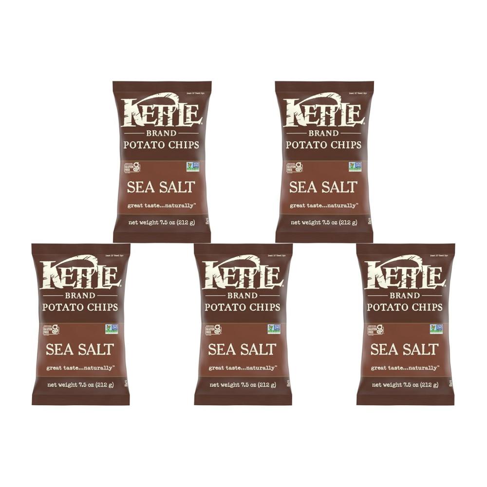 image:imageKettle Brand Potato Chips Krinkle Cut Habanero Lime Kettle Chips 75 OzSea Salt